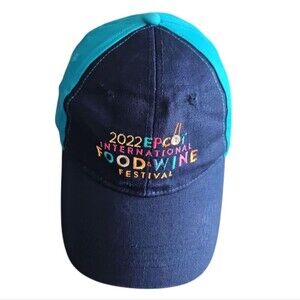 Disney Parks Exclusive 2022 Epcot Food & Wine Festival Two Tone Hat 100% Cotton